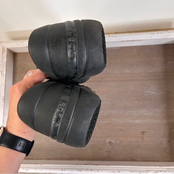 Crocs Neria Black Leopard Print Dual Comfort Work Nurse Shoes Clogs Women Sz 8W - Picture 4 of 8